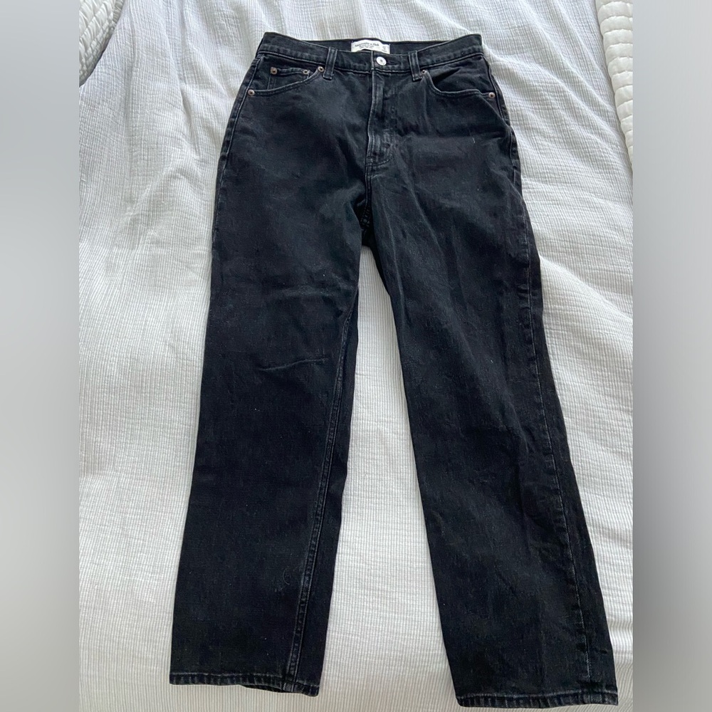 Abercrombie & Fitch Ankle Straight Ultra High Rise